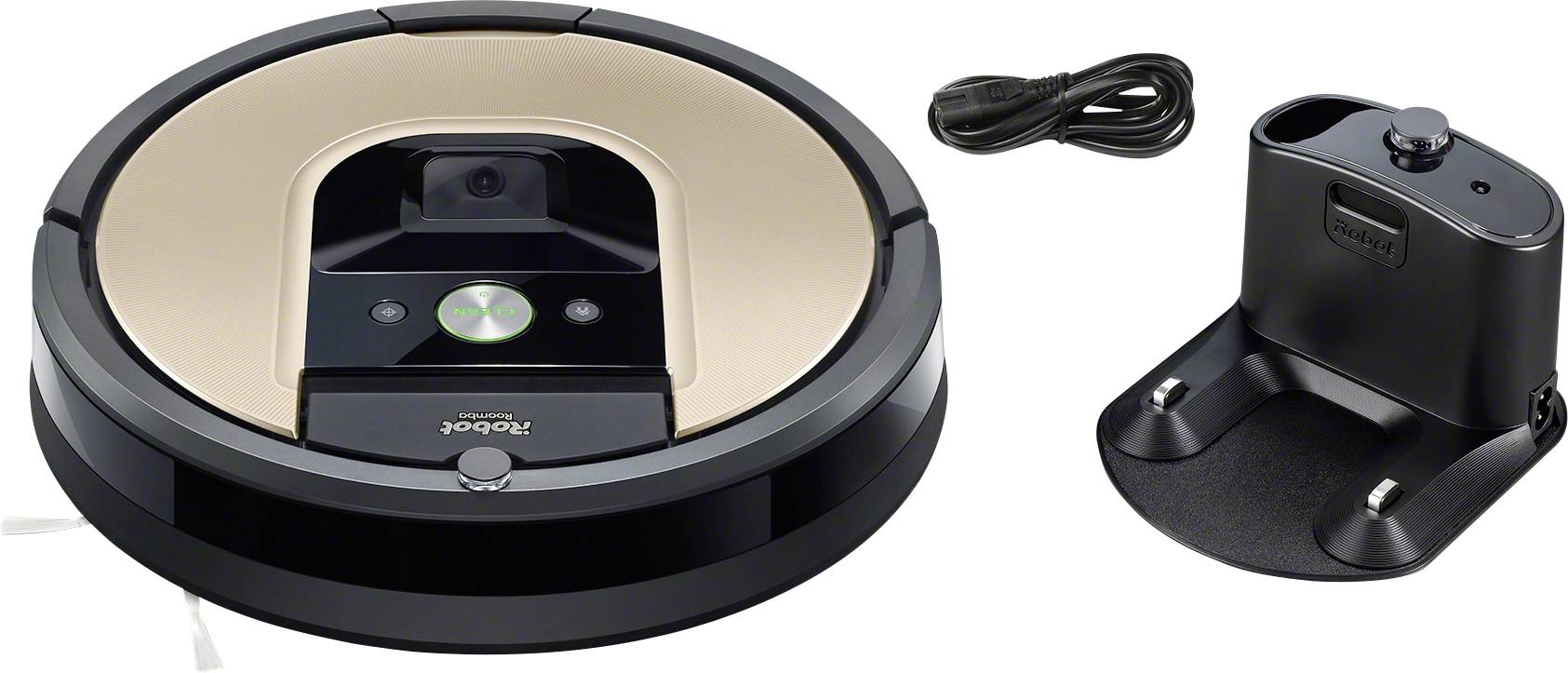 IRobot R974 Saugroboter Grau, Beige App gesteuert, kompatibel mit Google Home, kompatibel mit Amazon Alexa