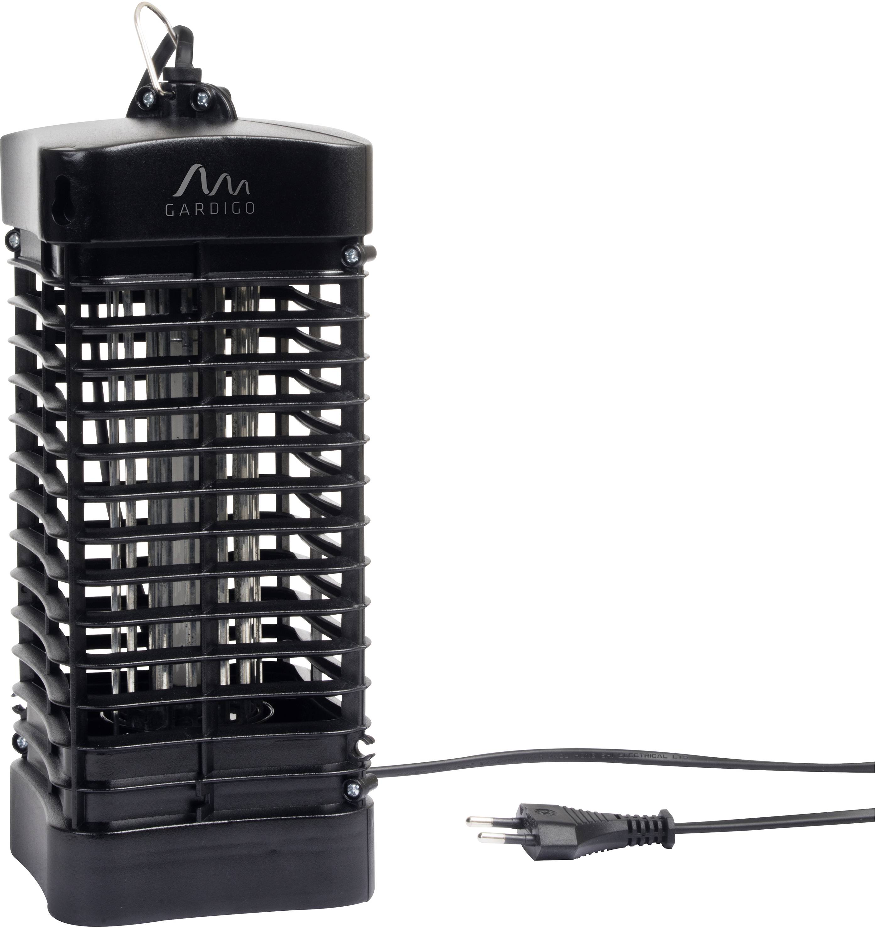 Gardigo 62303 UV-Insektenfänger UV-Licht, Stromgitter (B x H x T) 100 x 255 x 100mm Schwarz 1St.
