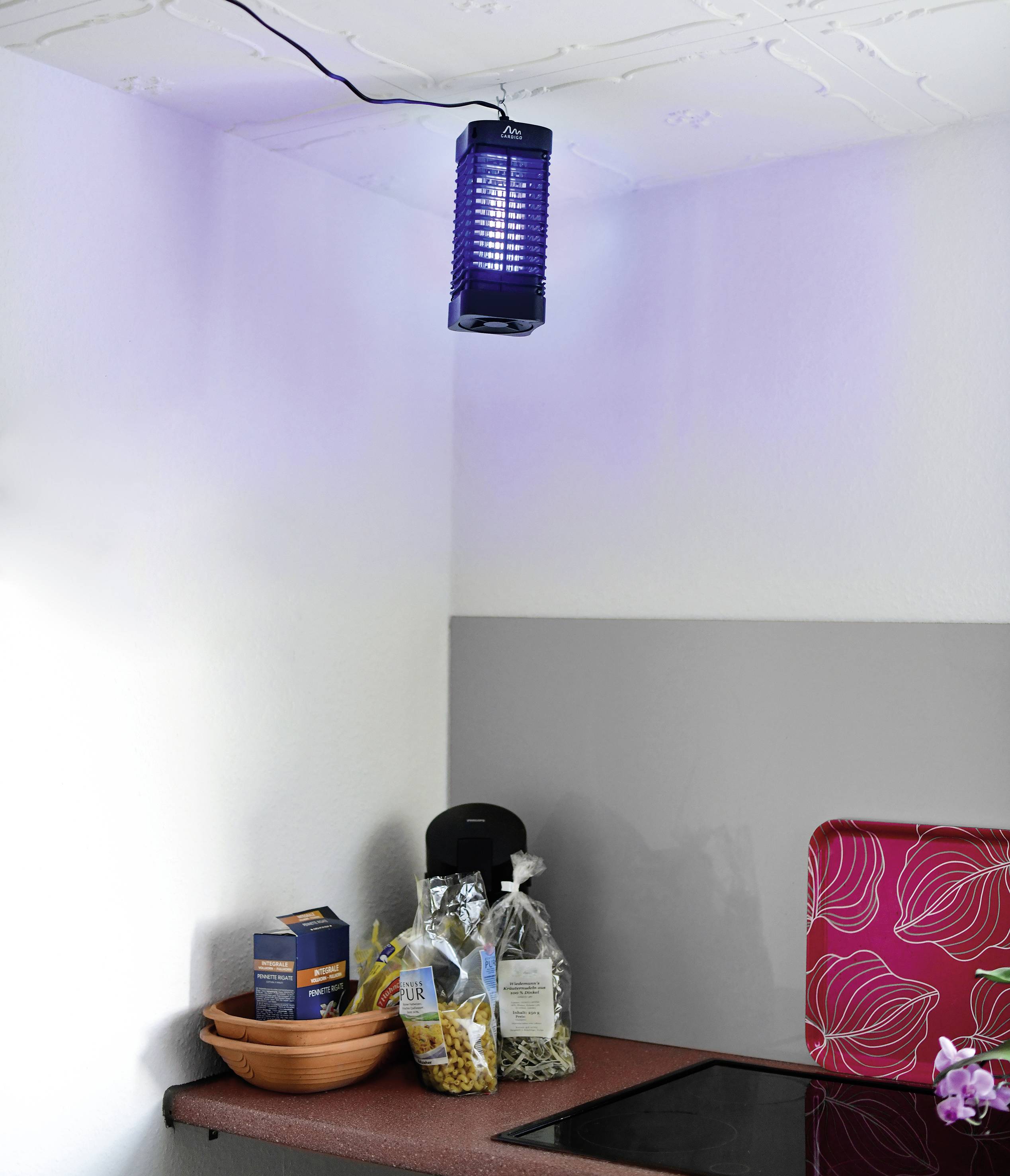 Gardigo 62303 UV-Insektenfänger UV-Licht, Stromgitter (B x H x T) 100 x 255 x 100mm Schwarz 1St.