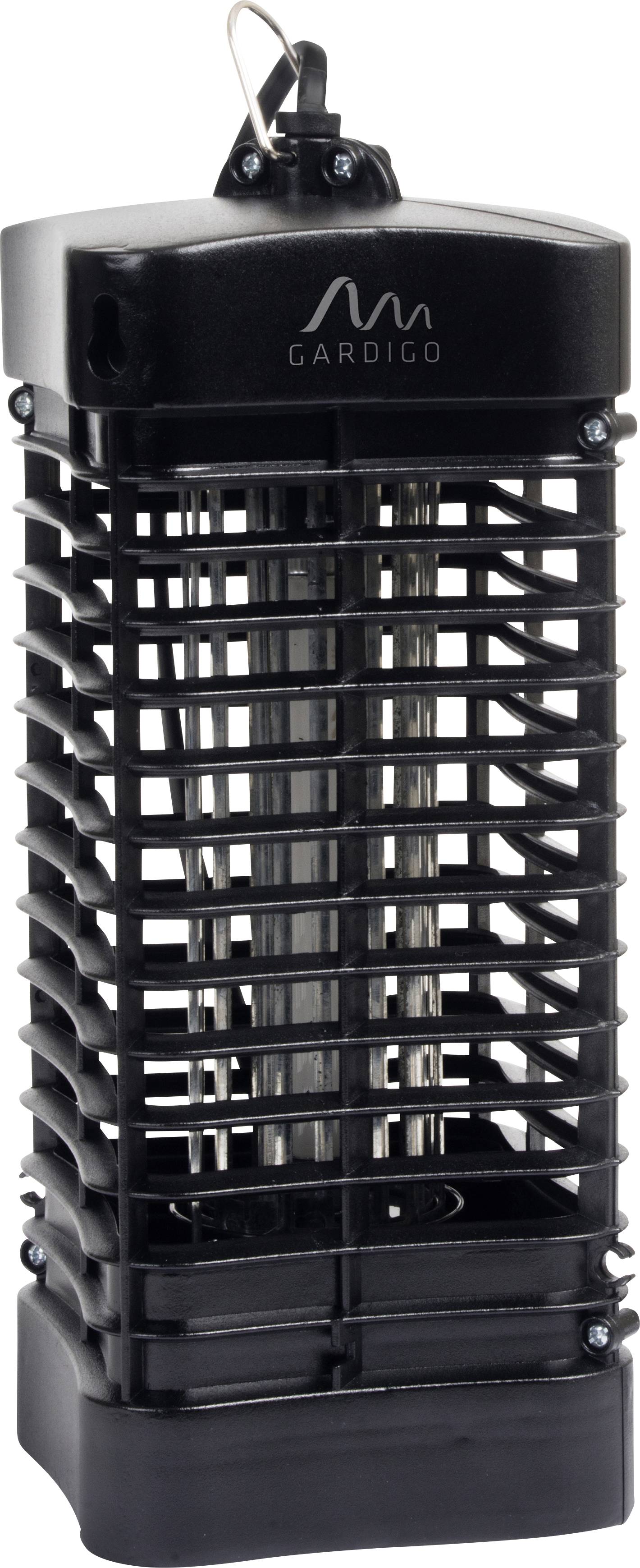 Gardigo 62303 UV-Insektenfänger UV-Licht, Stromgitter (B x H x T) 100 x 255 x 100mm Schwarz 1St.