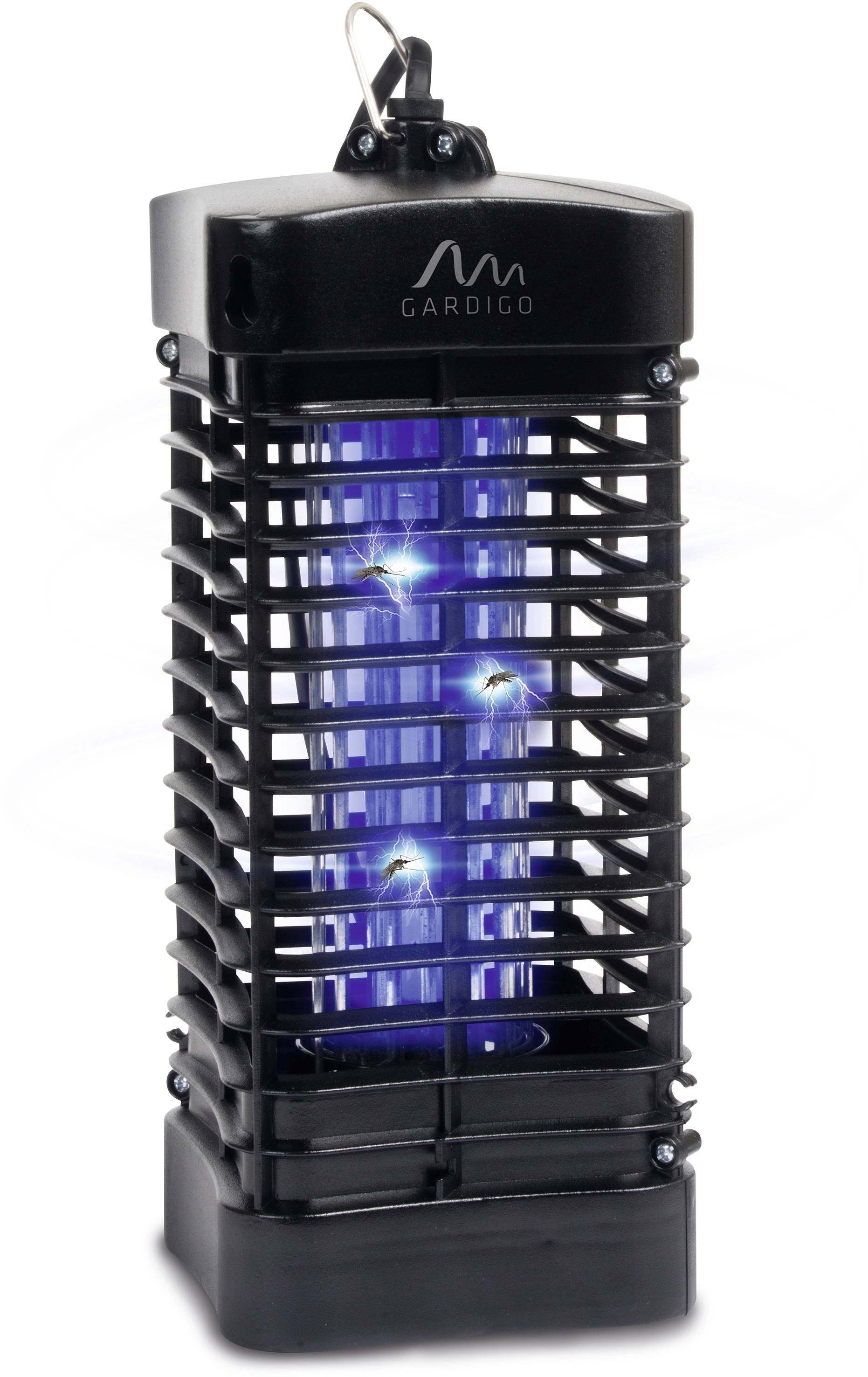 Gardigo 62303 UV-Insektenfänger UV-Licht, Stromgitter (B x H x T) 100 x 255 x 100mm Schwarz 1St.