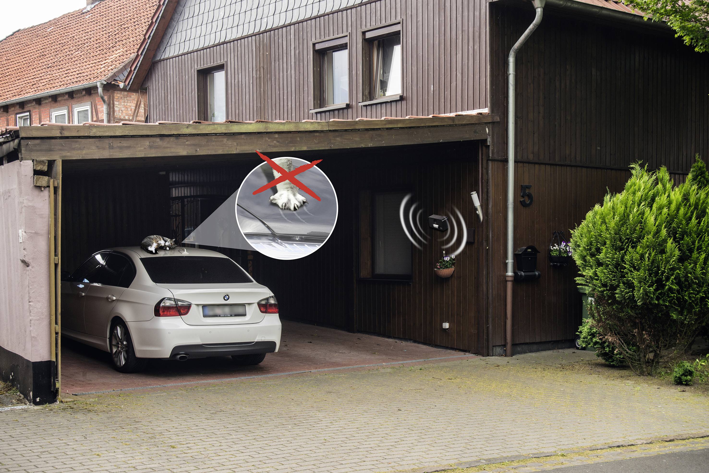 Gardigo Katzen-Abwehr Tiervertreiber Funktionsart Ultraschall 1St.