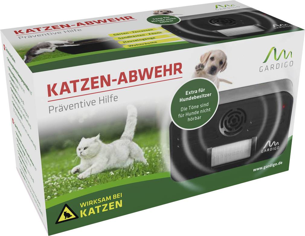 Gardigo Katzen-Abwehr Tiervertreiber Funktionsart Ultraschall 1St.