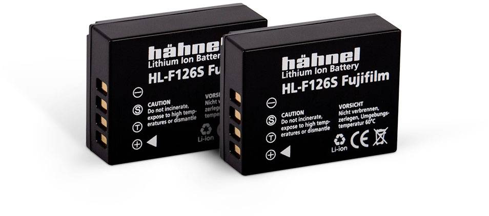 Hähnel Fototechnik HL-F126S, 2er Kamera-Akku ersetzt Original-Akku (Kamera) NP-W126 7.2 V 1130 mAh
