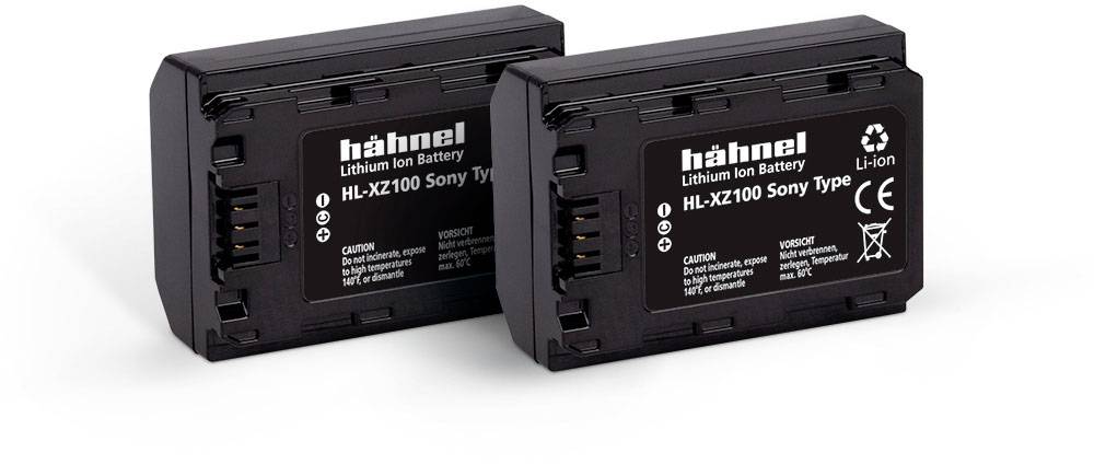 Hähnel Fototechnik HL-XZ100, 2er Kamera-Akku ersetzt Original-Akku (Kamera) NP-FZ100 7.2 V 2000 mAh
