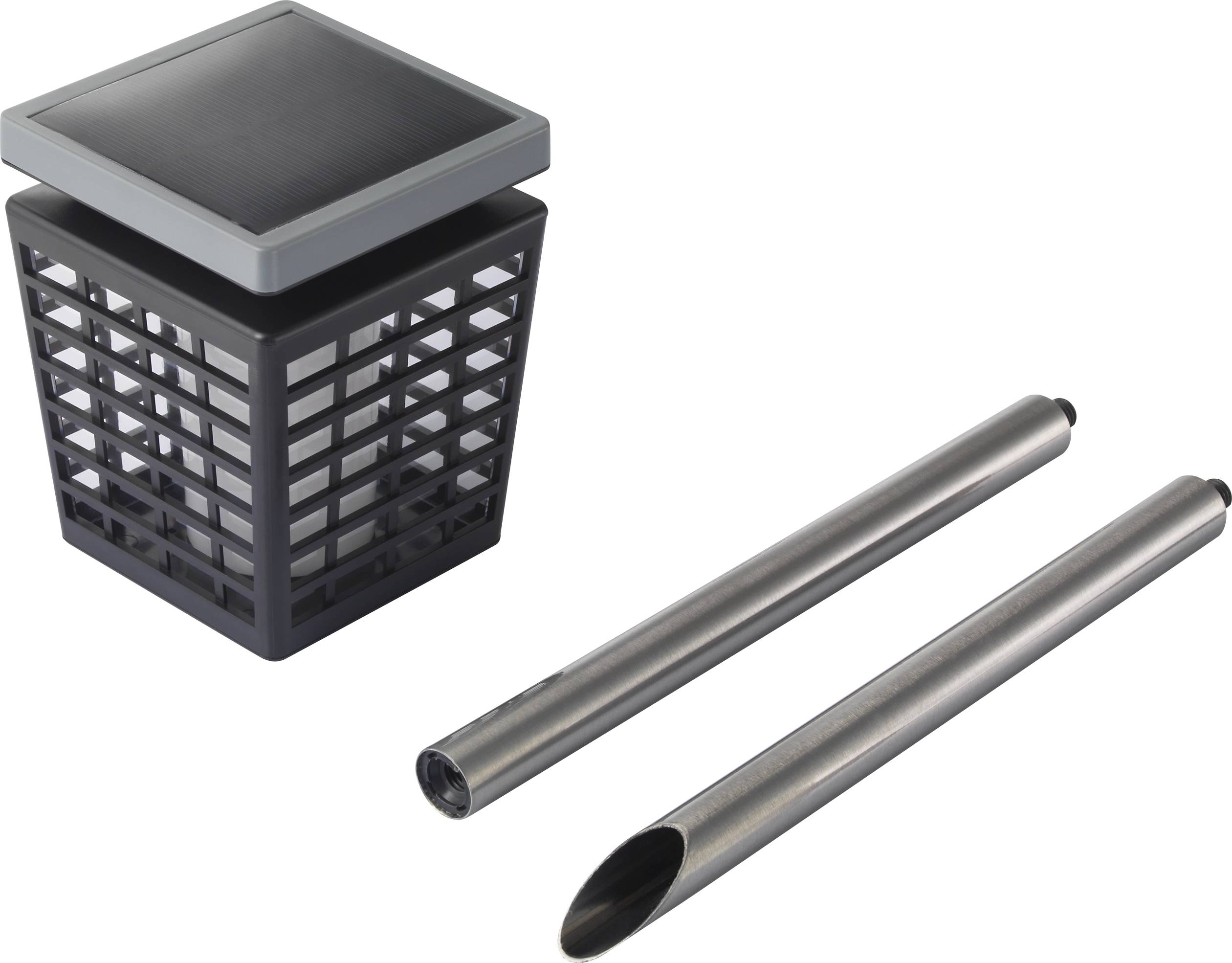 Sygonix SY-4677496 LED-Gartenleuchte SMD LED LED fest eingebaut 4.95W Dunkelgrau