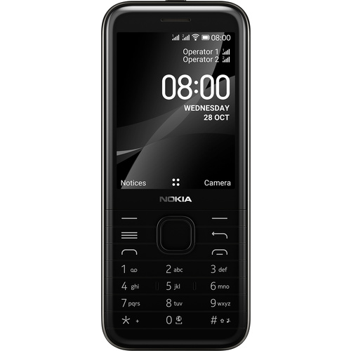 Nokia 8000 4G Handy Onyx, Schwarz