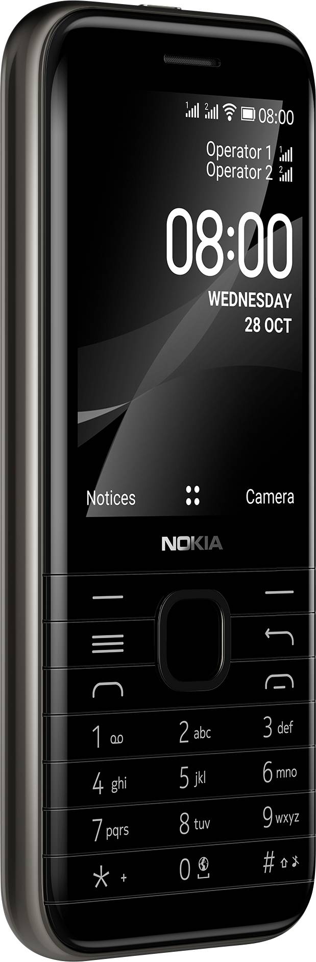 Nokia 8000 4G Handy Onyx, Schwarz