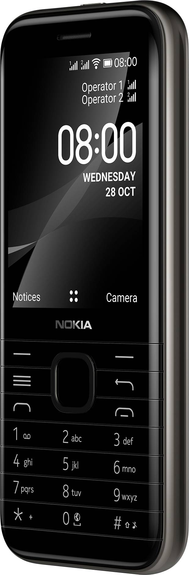 Nokia 8000 4G Handy Onyx, Schwarz