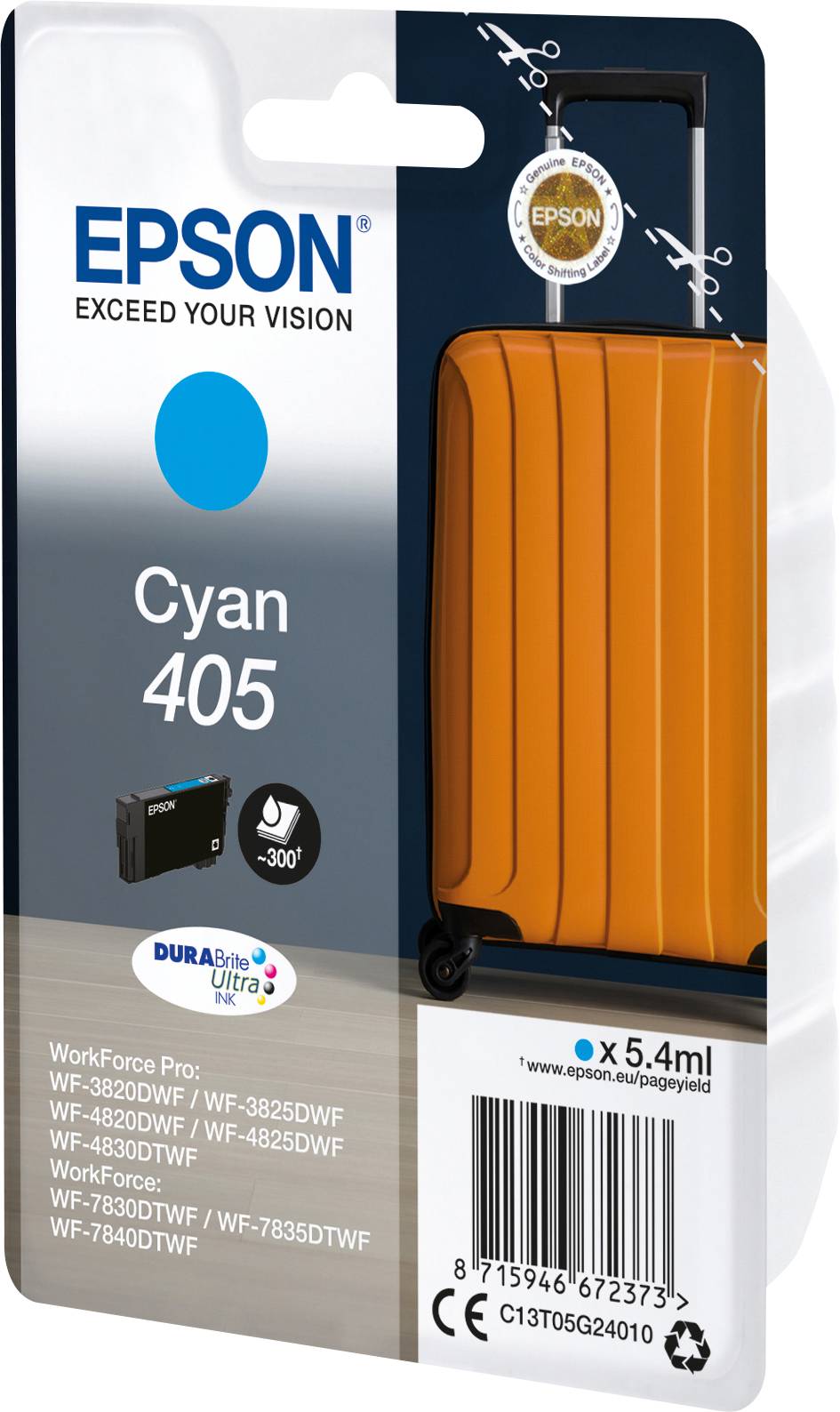 Epson Druckerpatrone T05G2, 405 Original Cyan C13T05G24010