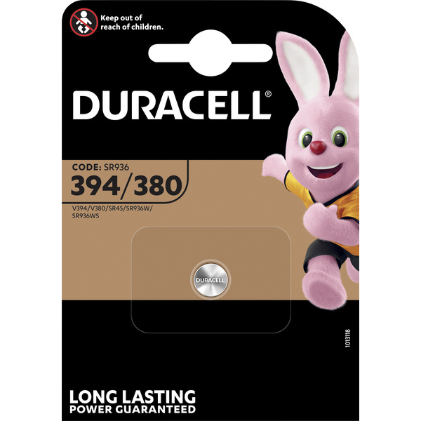 Duracell Knopfzelle 394 1.55V 1 St. 84 mAh Silberoxid SR936
