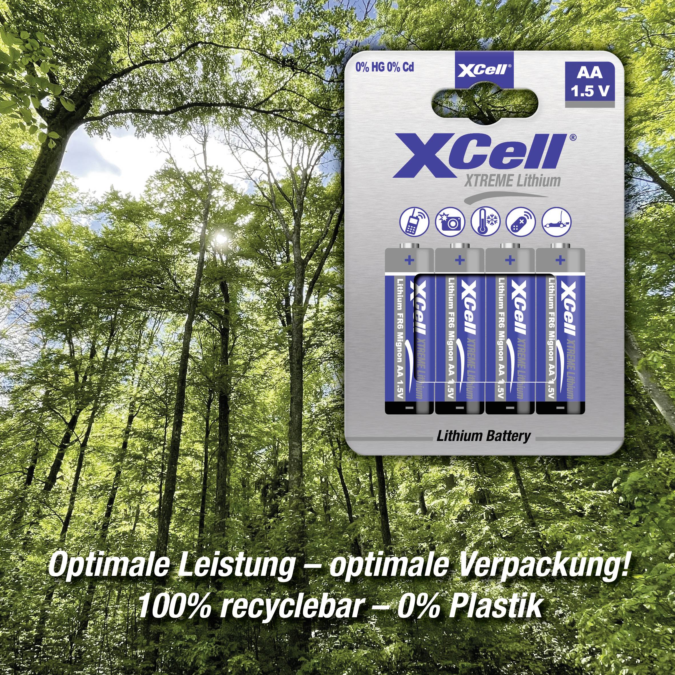 XCell XTREME FR6/L91 Mignon (AA)-Batterie Lithium 1.5V 4St.