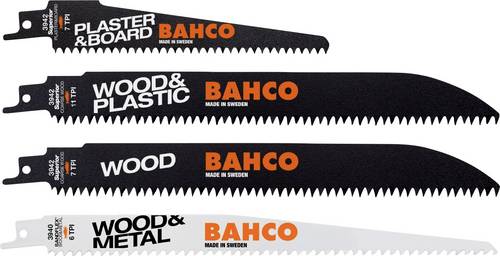 Bahco 3942-WOOD-SET-5P Sägeblatt-Set Holz 5St.