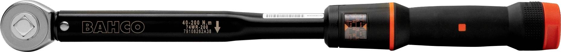 Bahco 74WR-100 Drehmomentschlüssel mit Knarre, mit Durchsteckvierkant, ausschaltend 1/2" (12.5 mm) 20 - 100 Nm
