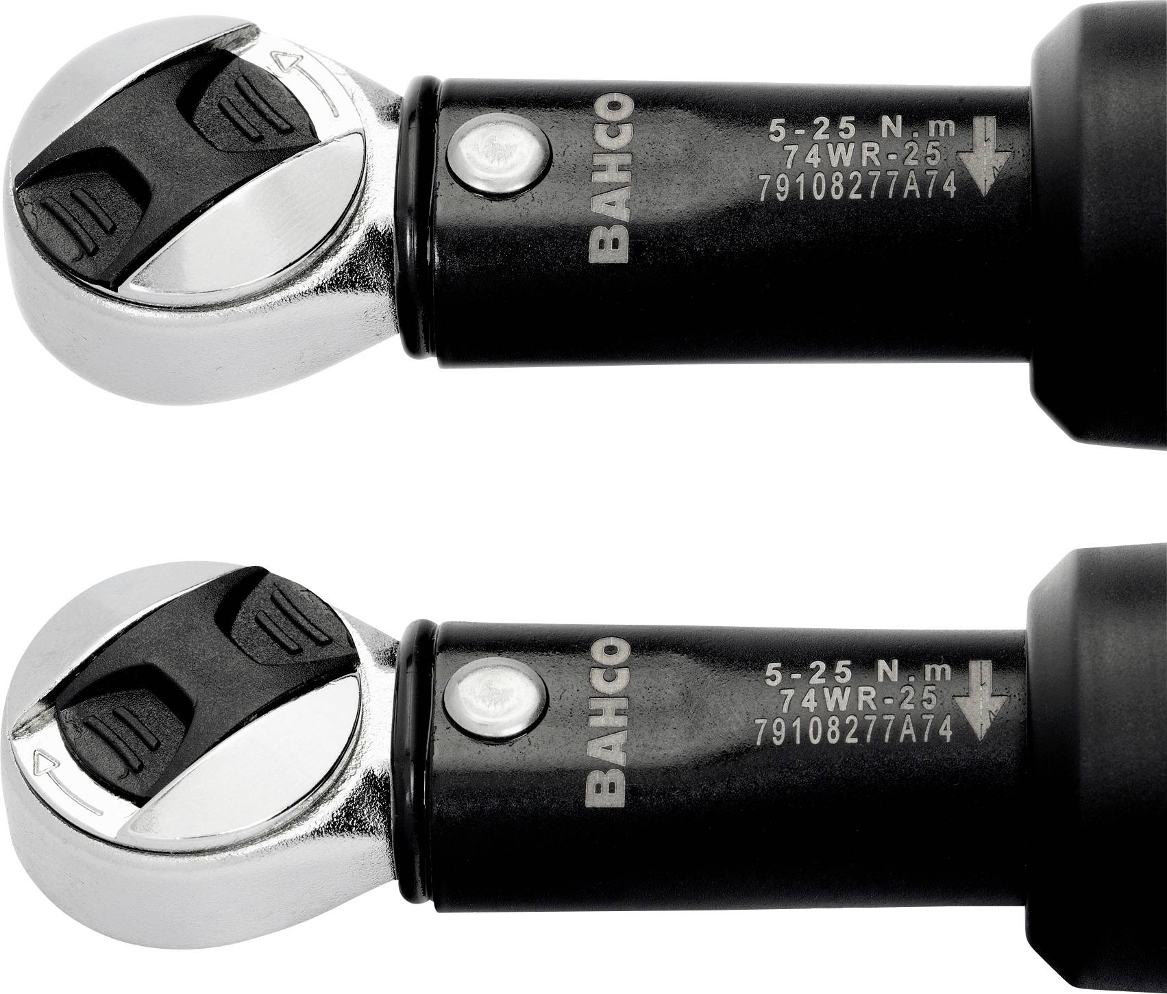 Bahco 74WR-15 Drehmomentschlüssel mit Knarre, mit Durchsteckvierkant, ausschaltend, für Einsteckwerkzeuge 3 - 15 Nm