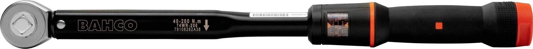 Bahco 74WR-300 Drehmomentschlüssel mit Knarre, mit Durchsteckvierkant, ausschaltend 1/2" (12.5 mm) 60 - 300 Nm