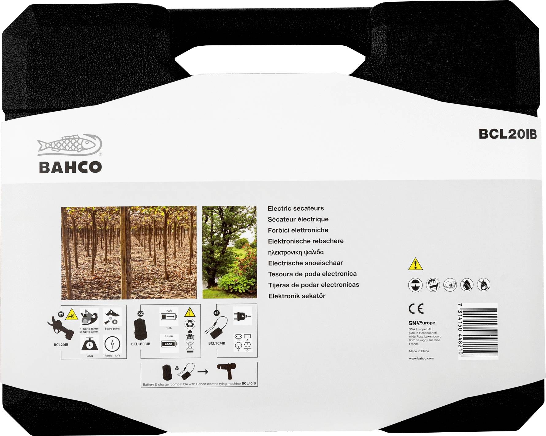 Bahco BCL20IB Gartenschere 285 mm Amboss