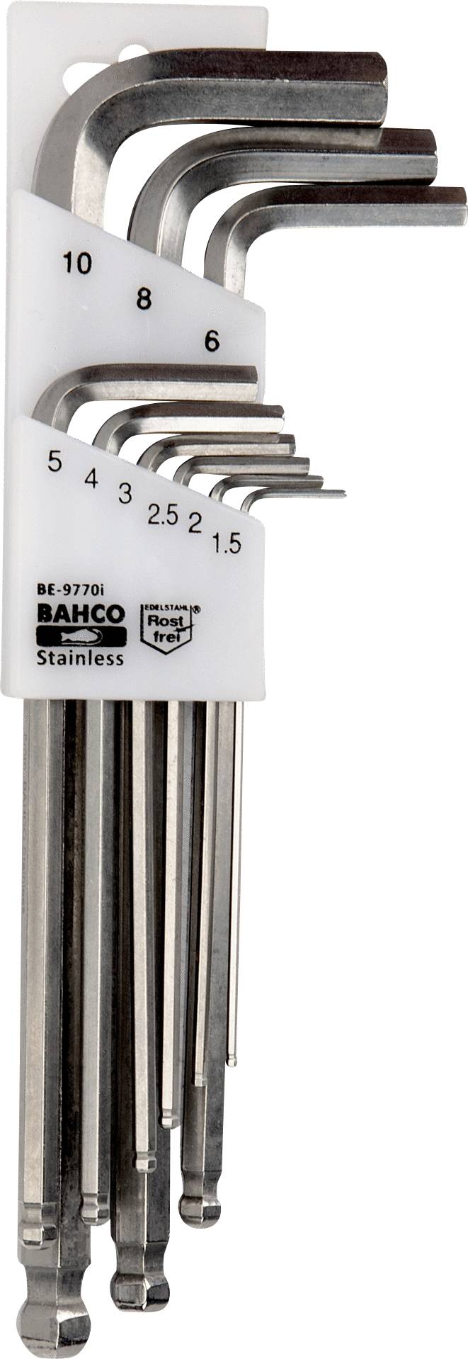 Bahco Winkelschraubendreher-Set 2.5 mm, 2 mm, 3 mm, 4 mm, 5 mm, 6 mm, 8 mm, 10mm 9teilig