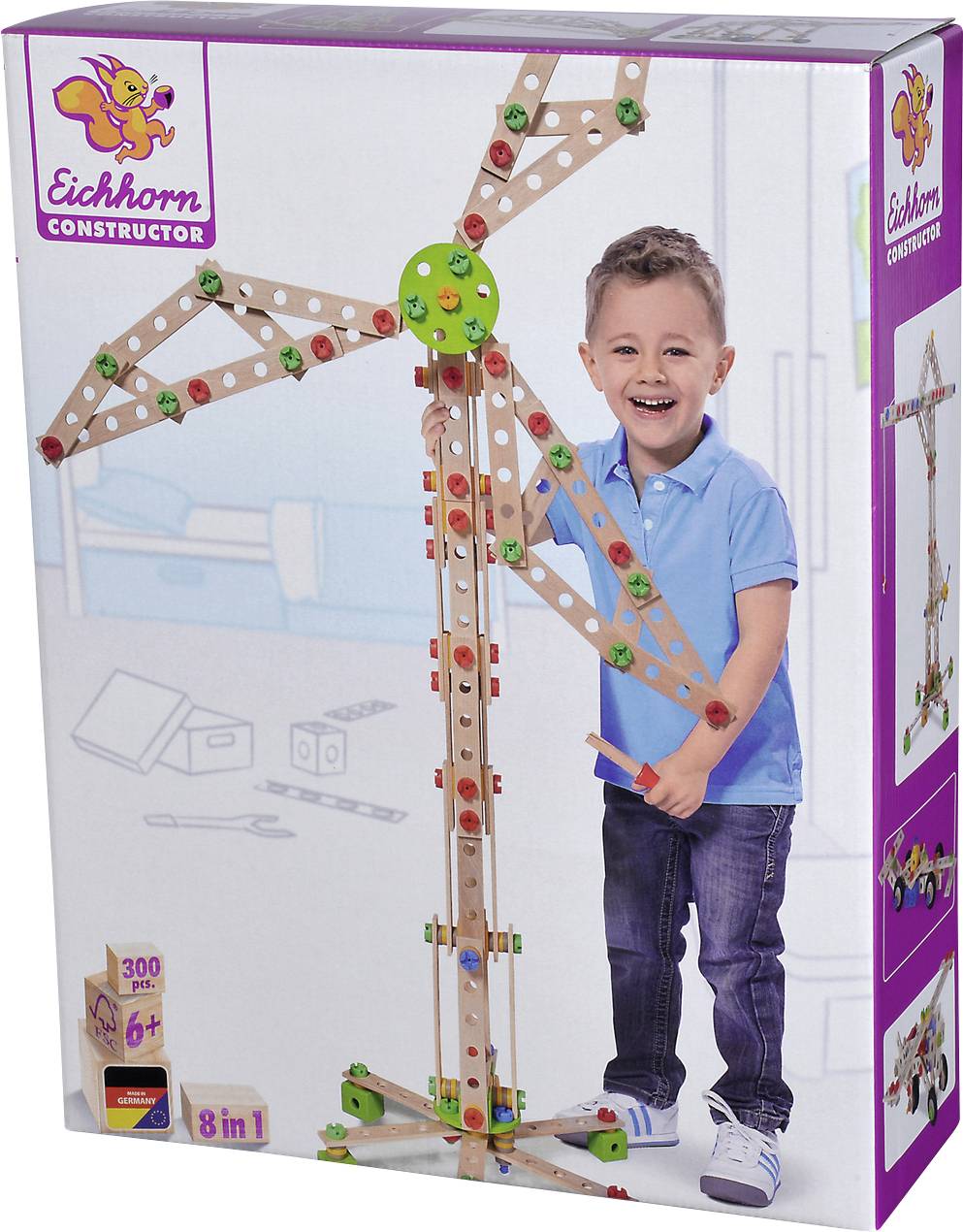 Eichhorn Constructor Bauteilset Constructor Anzahl Teile: 300 Anzahl Modelle: 8 Altersklasse: ab 6 Jahre