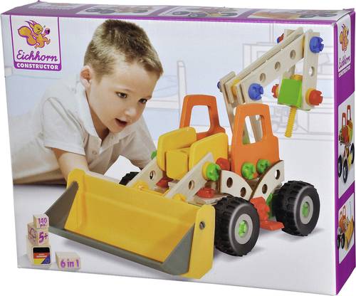 Eichhorn Bauteilset Constructor Anzahl Teile: 140 Anzahl Modelle: 6 Altersklasse: ab 5 Jahre