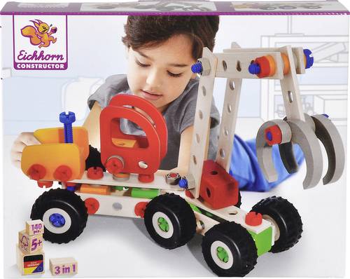 Eichhorn Bauteilset Constructor Anzahl Teile: 140 Anzahl Modelle: 3 Altersklasse: ab 5 Jahre