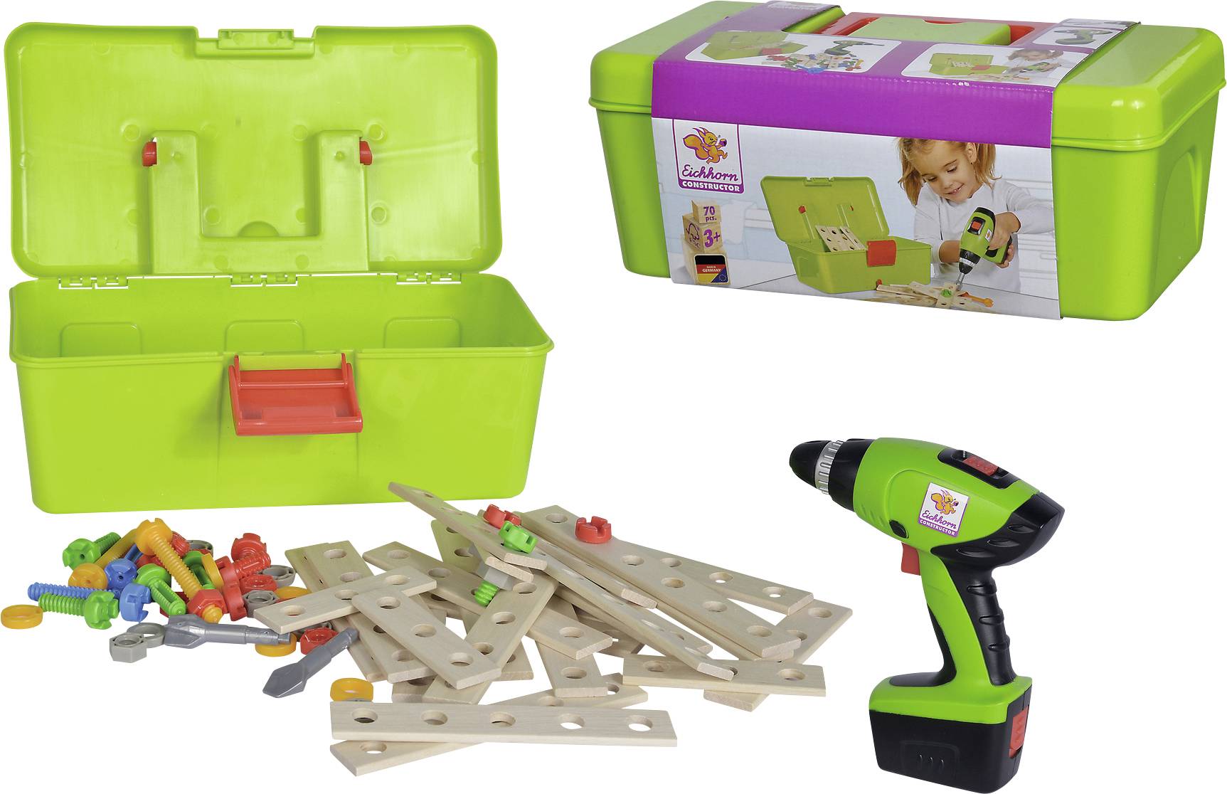 Eichhorn Constructor Bauteilset Constructor Anzahl Teile: 70 Altersklasse: ab 3 Jahre