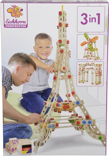 Eichhorn Bauteilset Constructor Anzahl Teile: 315 Anzahl Modelle: 3 Altersklasse: ab 6 Jahre