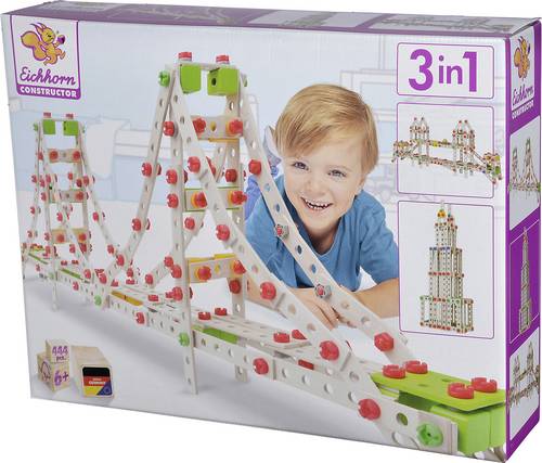 Eichhorn Bauteilset Constructor Anzahl Teile: 444 Anzahl Modelle: 3 Altersklasse: ab 6 Jahre