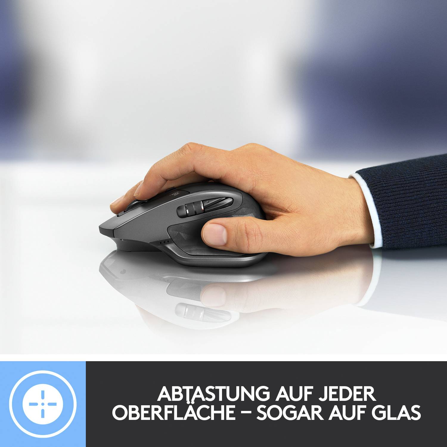 Logitech MX Master 2S Ergonomische Maus Funk Laser Schwarz 5 Tasten 4000 dpi Ergonomisch