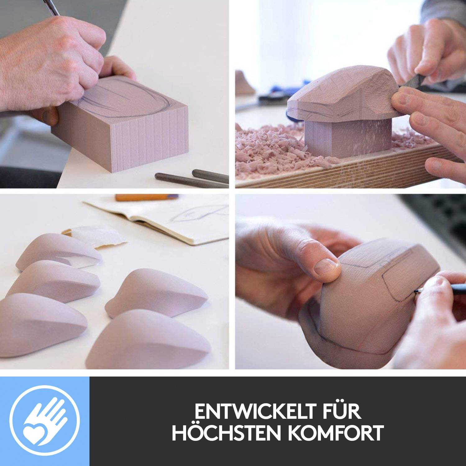 Logitech MX Master 2S Ergonomische Maus Funk Laser Schwarz 5 Tasten 4000 dpi Ergonomisch