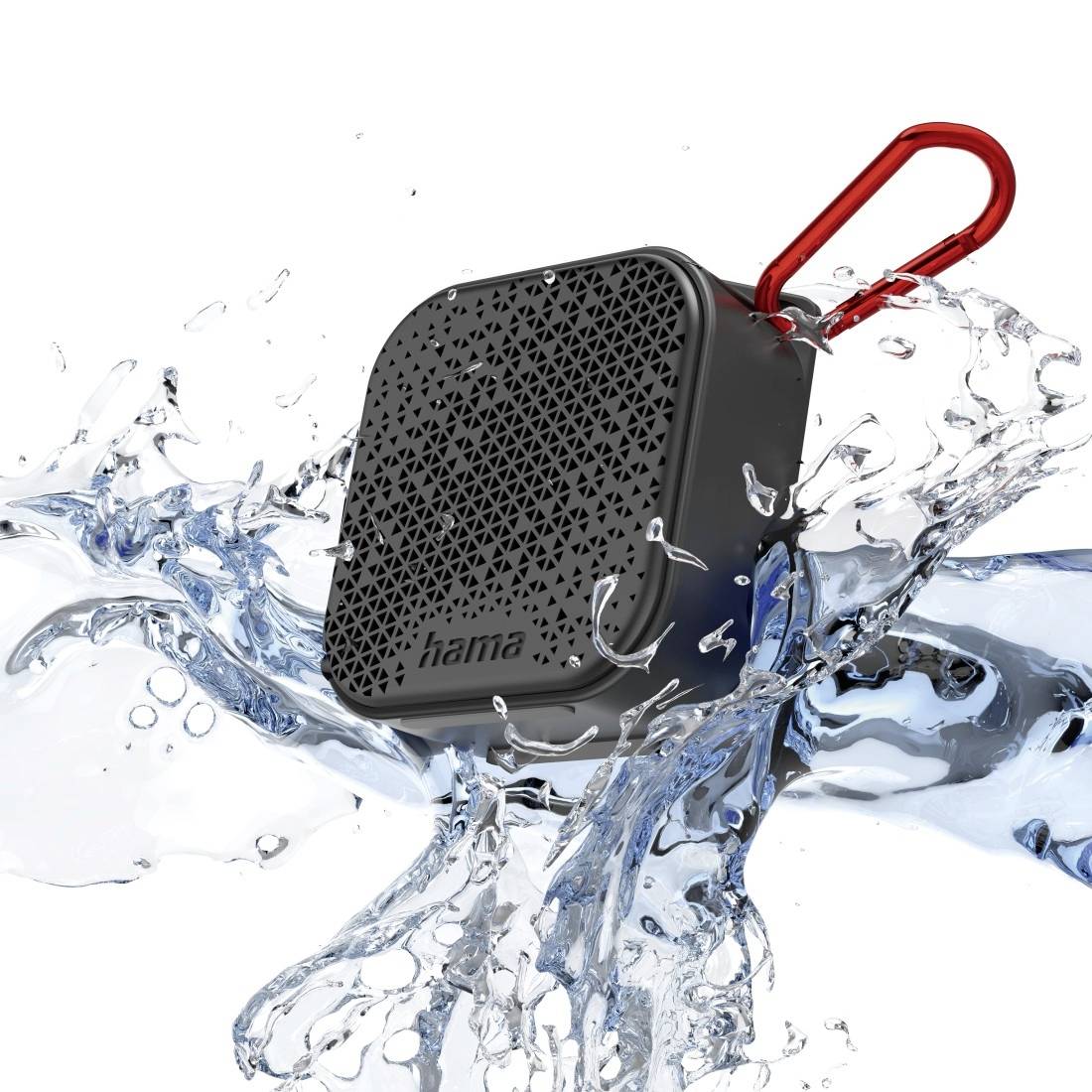 Hama Pocket 2.0 Bluetooth® Lautsprecher AUX, Freisprechfunktion, Wasserfest Schwarz