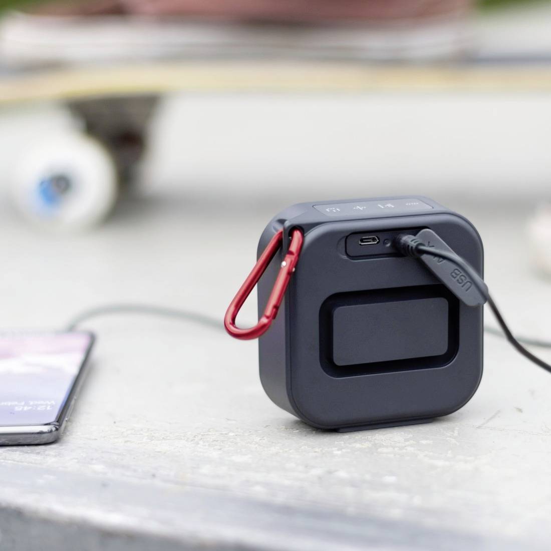 Hama Pocket 2.0 Bluetooth® Lautsprecher AUX, Freisprechfunktion, Wasserfest Schwarz