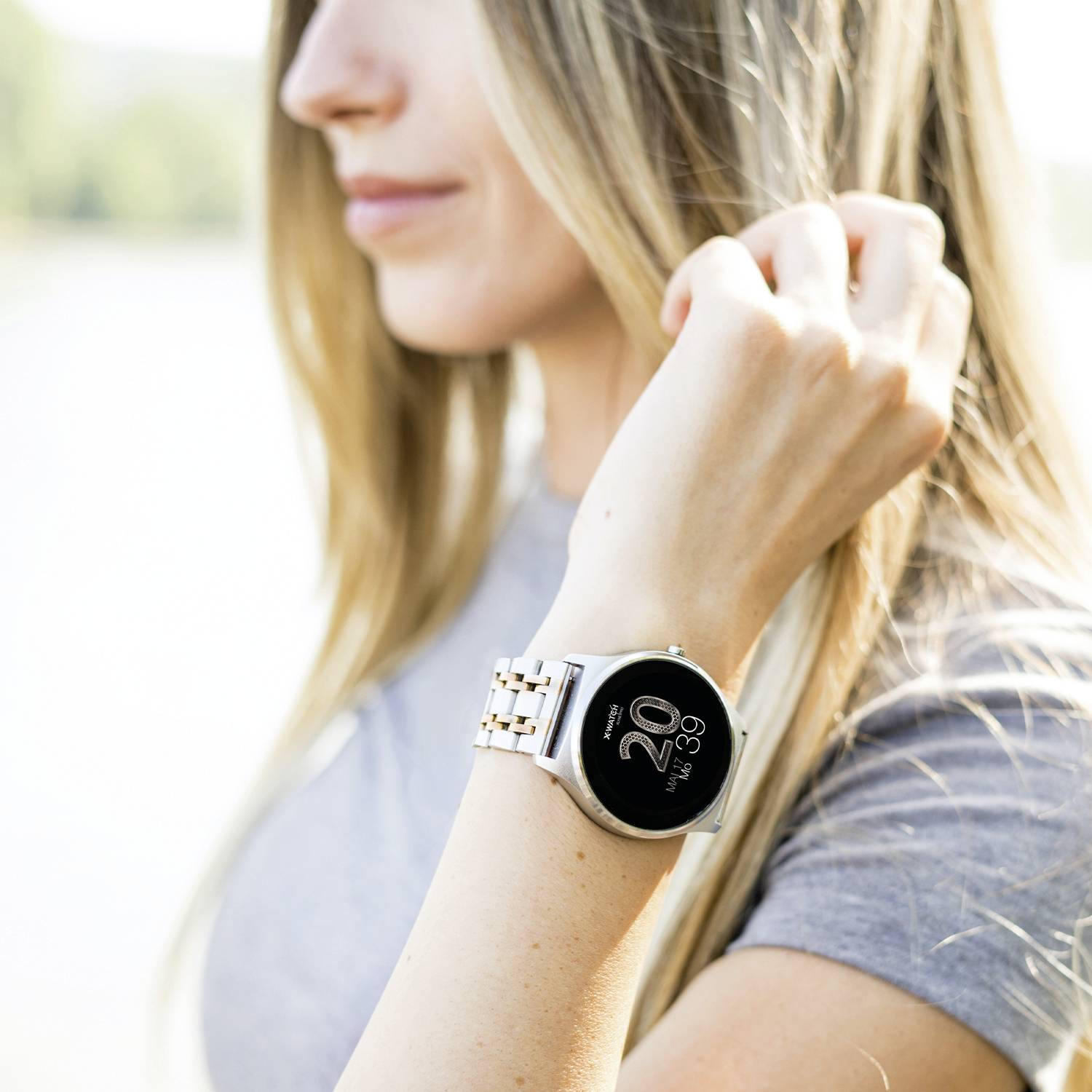 X-WATCH Joli XW PRO Smartwatch 45mm Silber