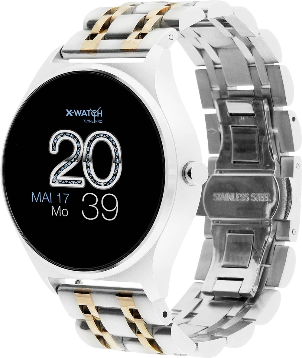 X-WATCH Joli XW PRO Smartwatch 45 mm Silber