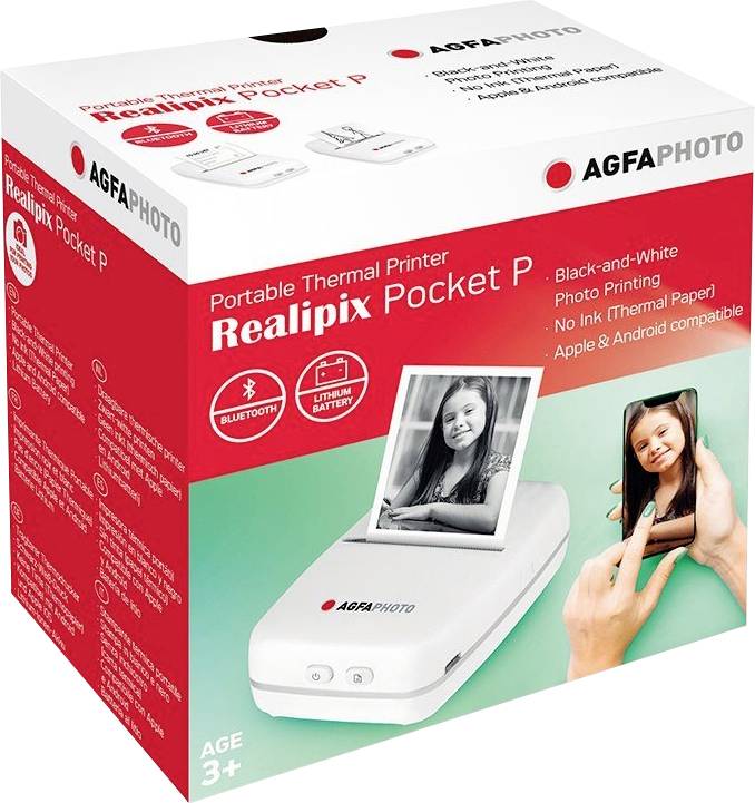 AgfaPhoto Realpix Pocket Printer ARKMPW Sofortbild-Drucker