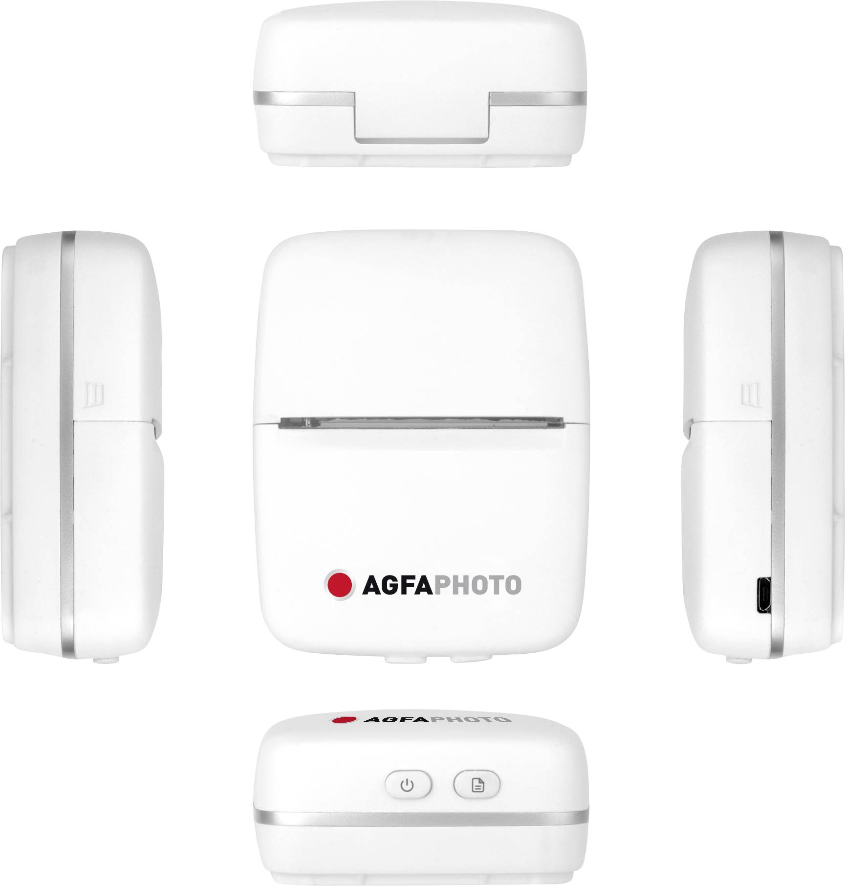 AgfaPhoto Realpix Pocket Printer ARKMPW Sofortbild-Drucker neu Weiß WiFi