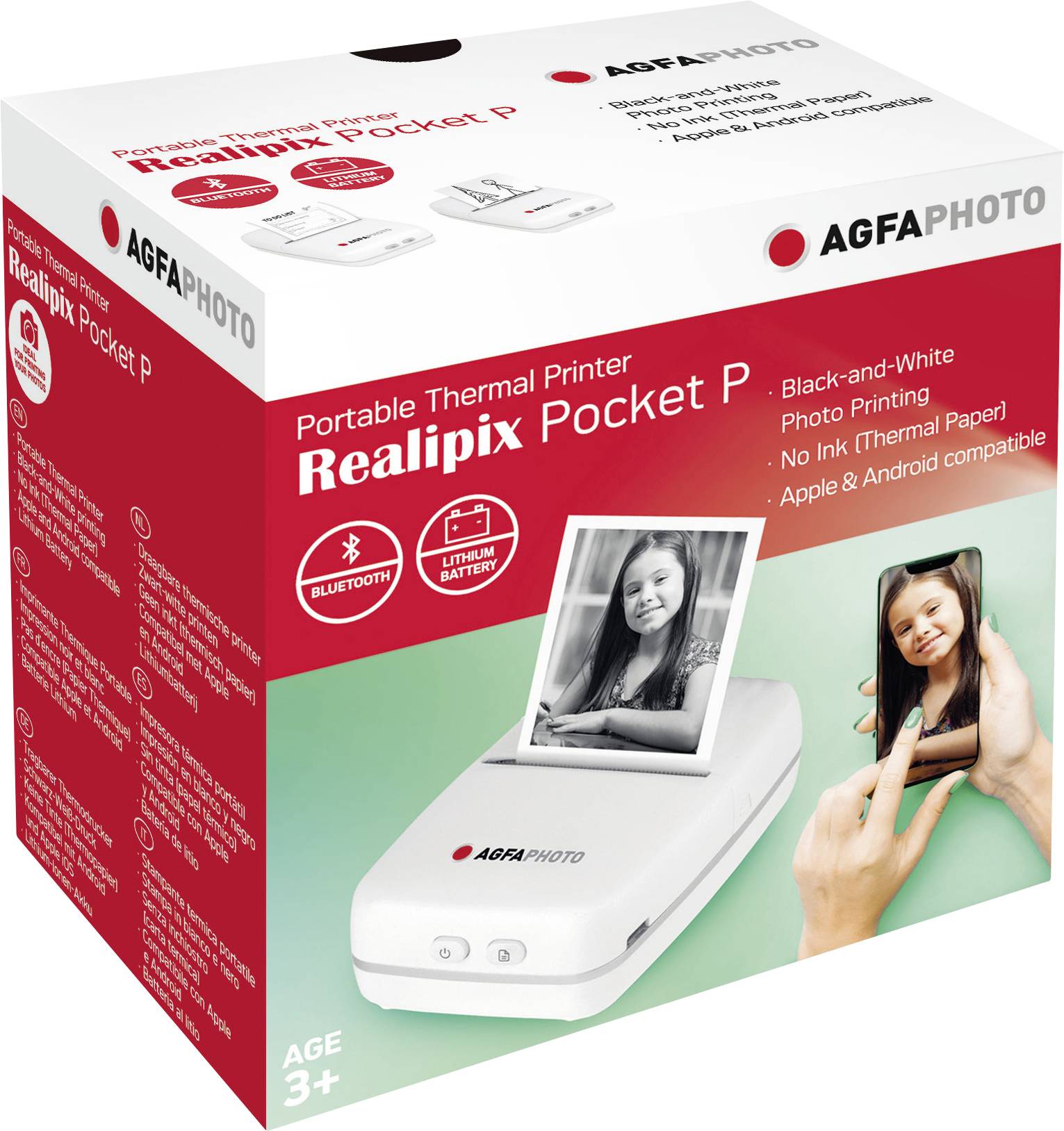 AgfaPhoto Realpix Pocket Printer ARKMPW Sofortbild-Drucker