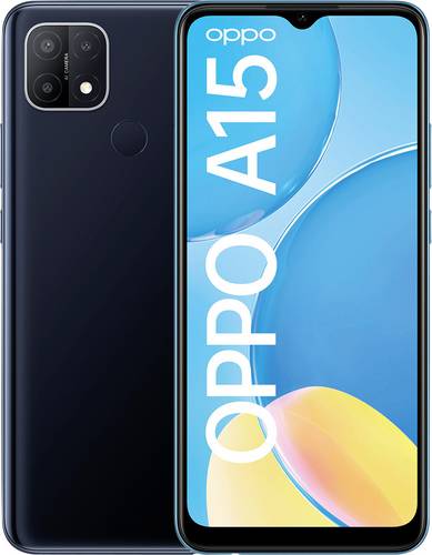 OPPO A15 Dual-SIM Smartphone 32GB 6.5 Zoll (16.5 cm) Dual-SIM Android™ 10 Schwarz