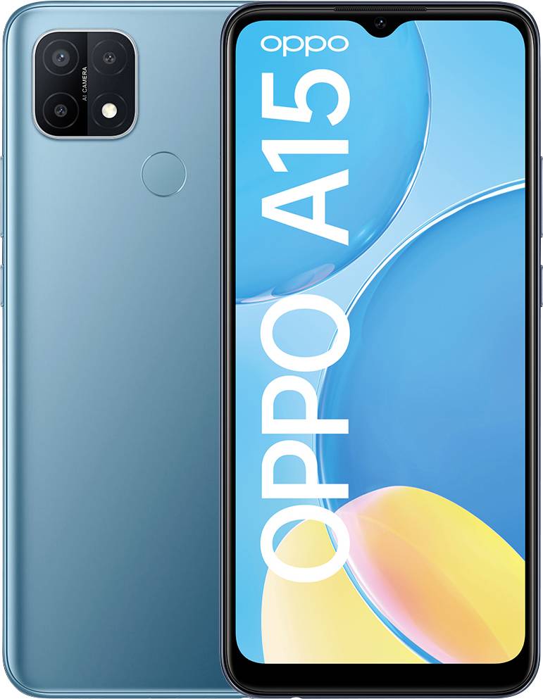 OPPO A15 Dual-SIM Smartphone 32 GB 6.52 Zoll (16.6 cm) Dual-SIM Android™ 10 Blau