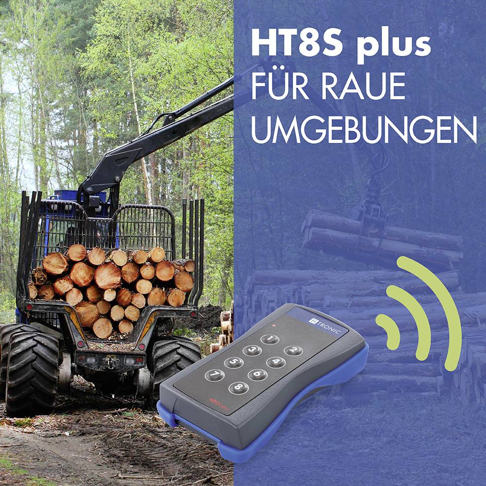 H-Tronic HT8Splus Funksender 8-Kanal Frequenz 868.35MHz, 869.05MHz, 869.55MHz 3V Reichweite max. (im Freifeld) 200m