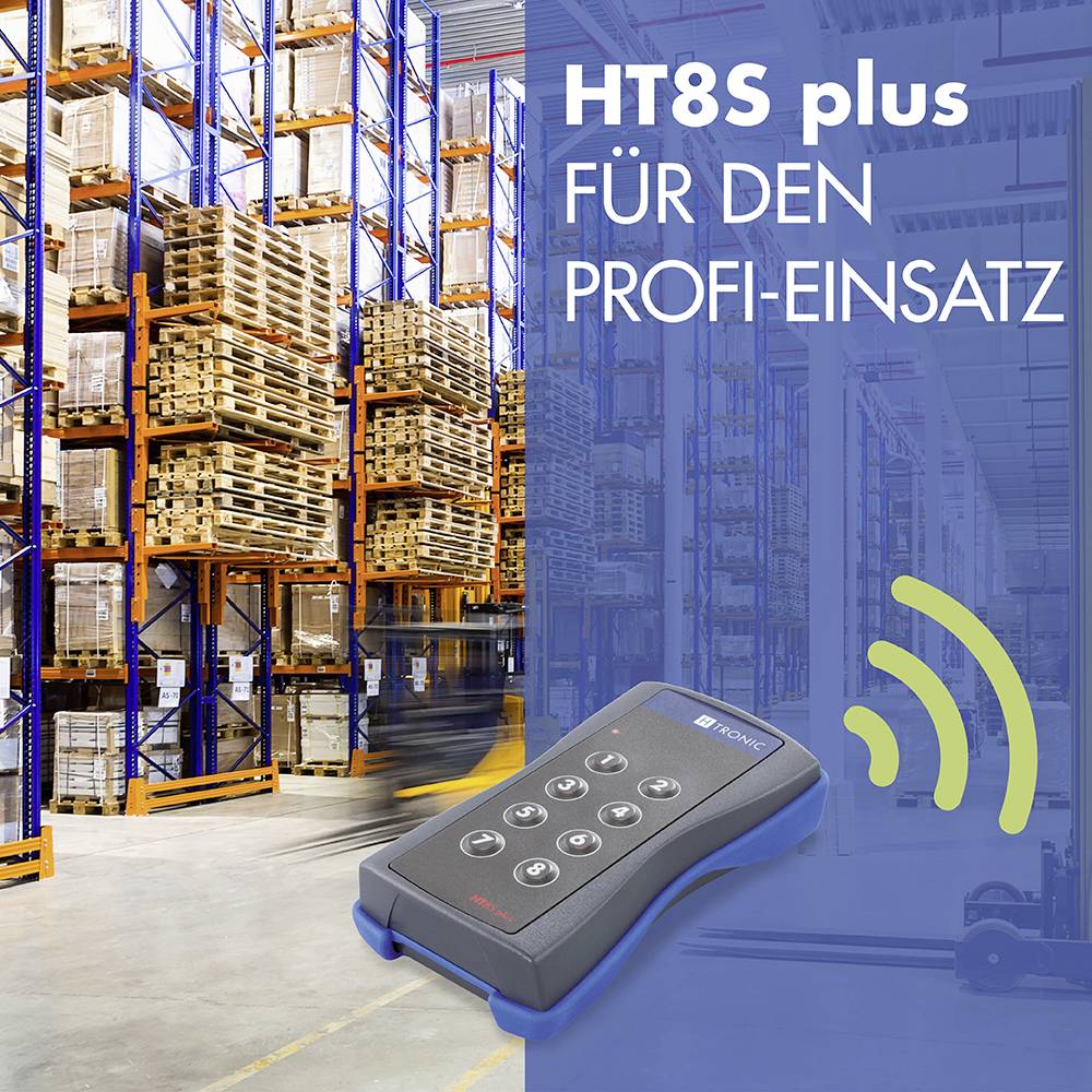 H-Tronic HT8Splus Funksender 8-Kanal Frequenz 868.35MHz, 869.05MHz, 869.55MHz 3V Reichweite max. (im Freifeld) 200m