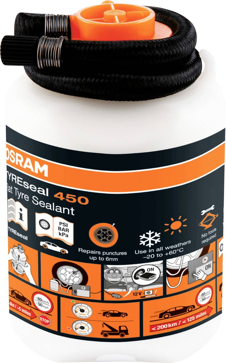OSRAM 4052899620230 OTSB450 Reifen-Dichtmittel Pkw, Motorrad (L x B x H) 132 x 86 x 86 mm 1 St.