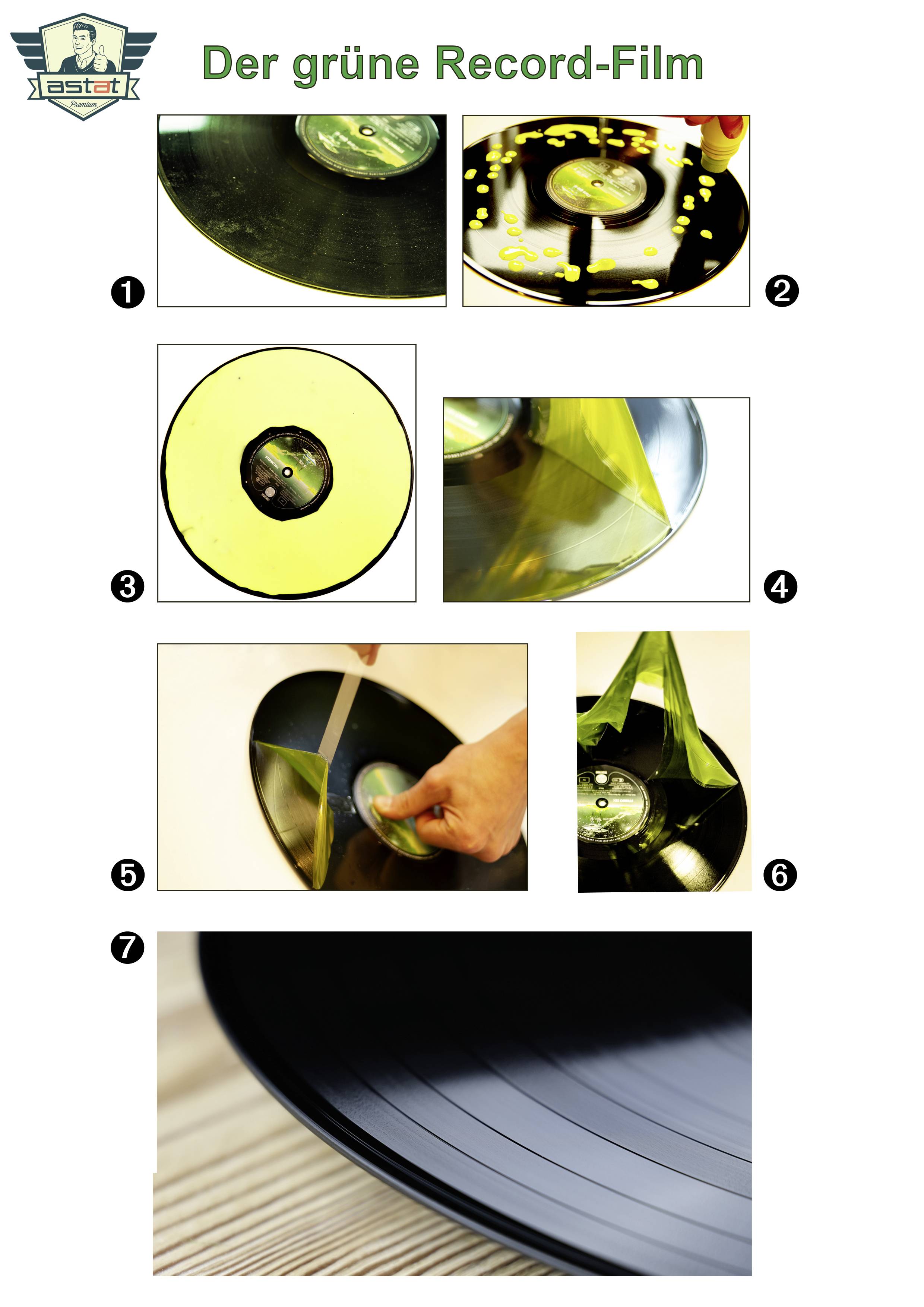 Grüner Record-Film Schallplattenreiniger 250ml