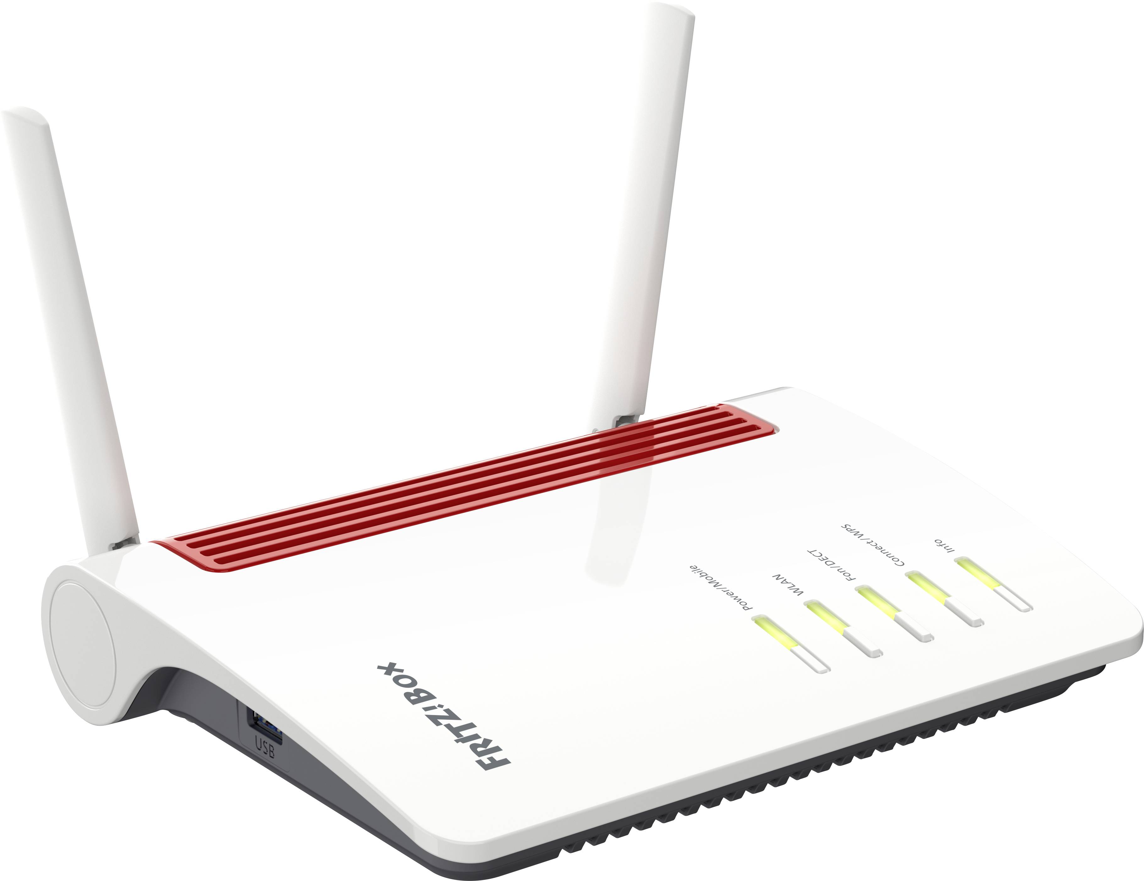AVM FRITZ!Box 6850 LTE - Wireless Router - WWAN - 4-Port-Switch - GigE - Wi-Fi 5 - Dual-Band - VoIP-Telefonadapter (DEC