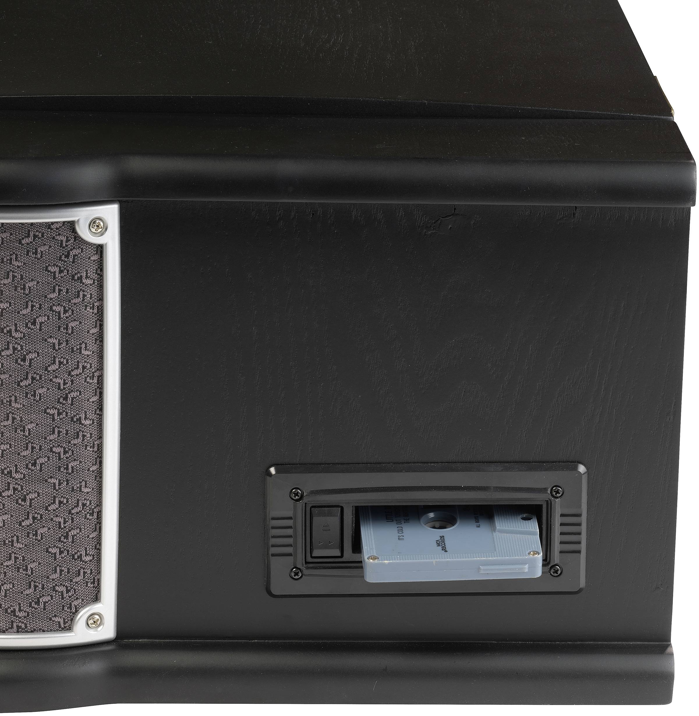 Denver MRD-51 Stereoanlage DAB+, CD, Kassette, Plattenspieler, AUX, USB, Aufnahmefunktion 2 x 2.5 W Schwarz