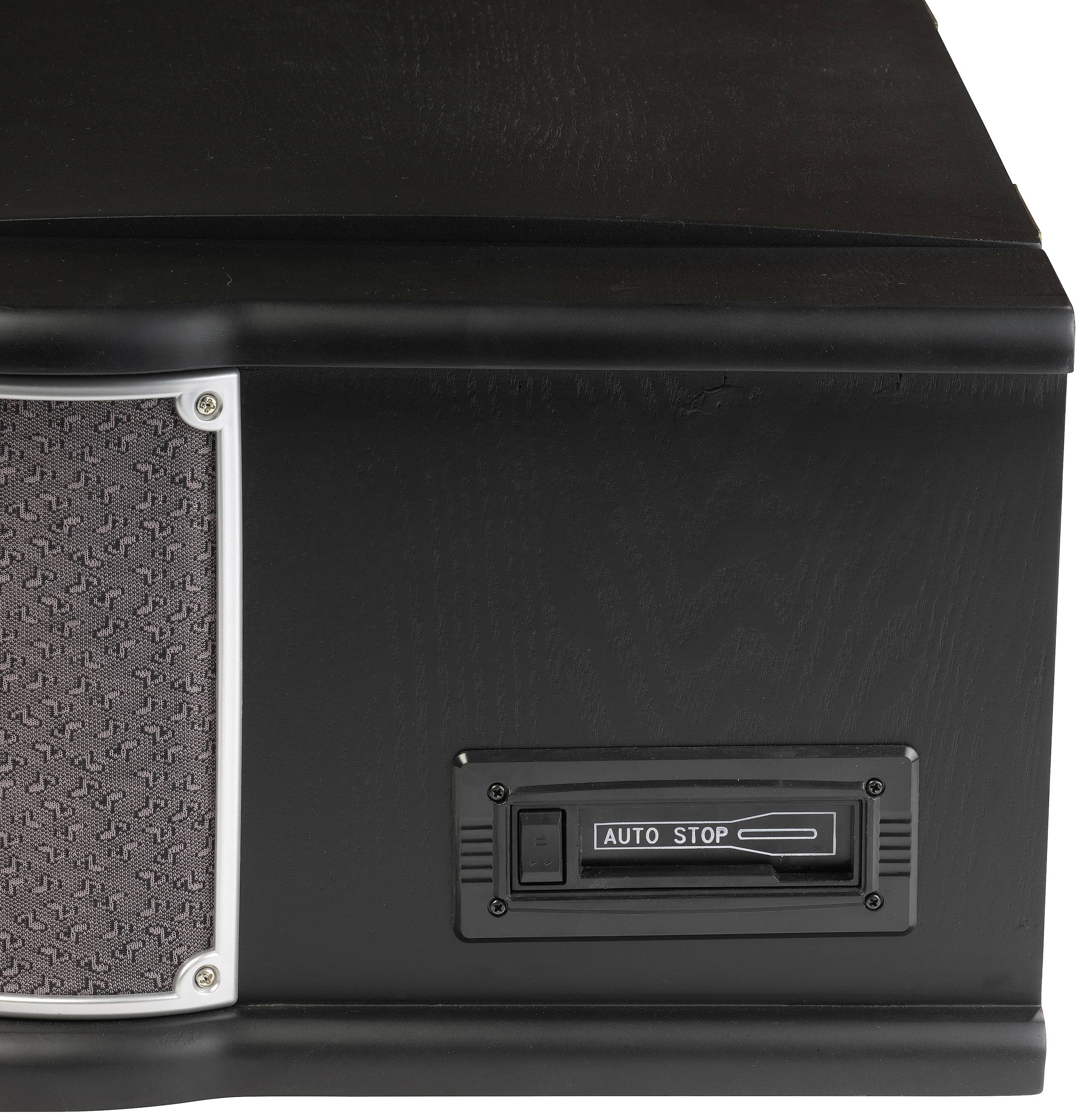 Denver MRD-51 Stereoanlage DAB+, CD, Kassette, Plattenspieler, AUX, USB, Aufnahmefunktion 2 x 2.5 W Schwarz