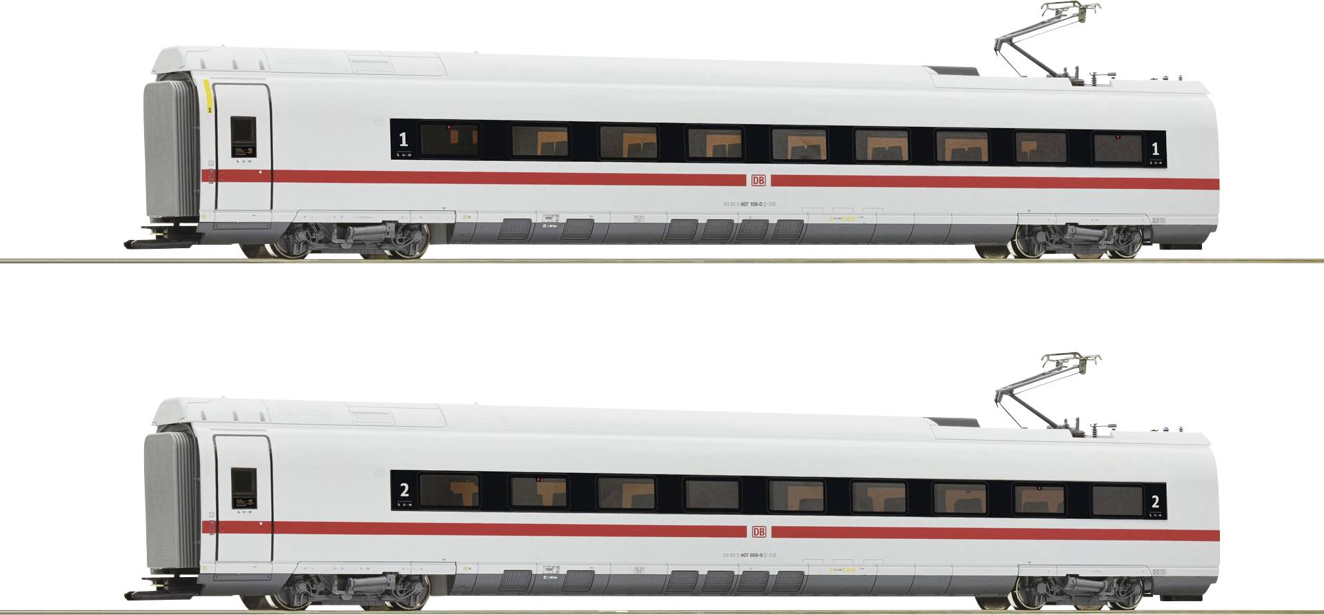 Roco 78096 H0 2er-Set Zwischenwagen BR 407 der DB AG