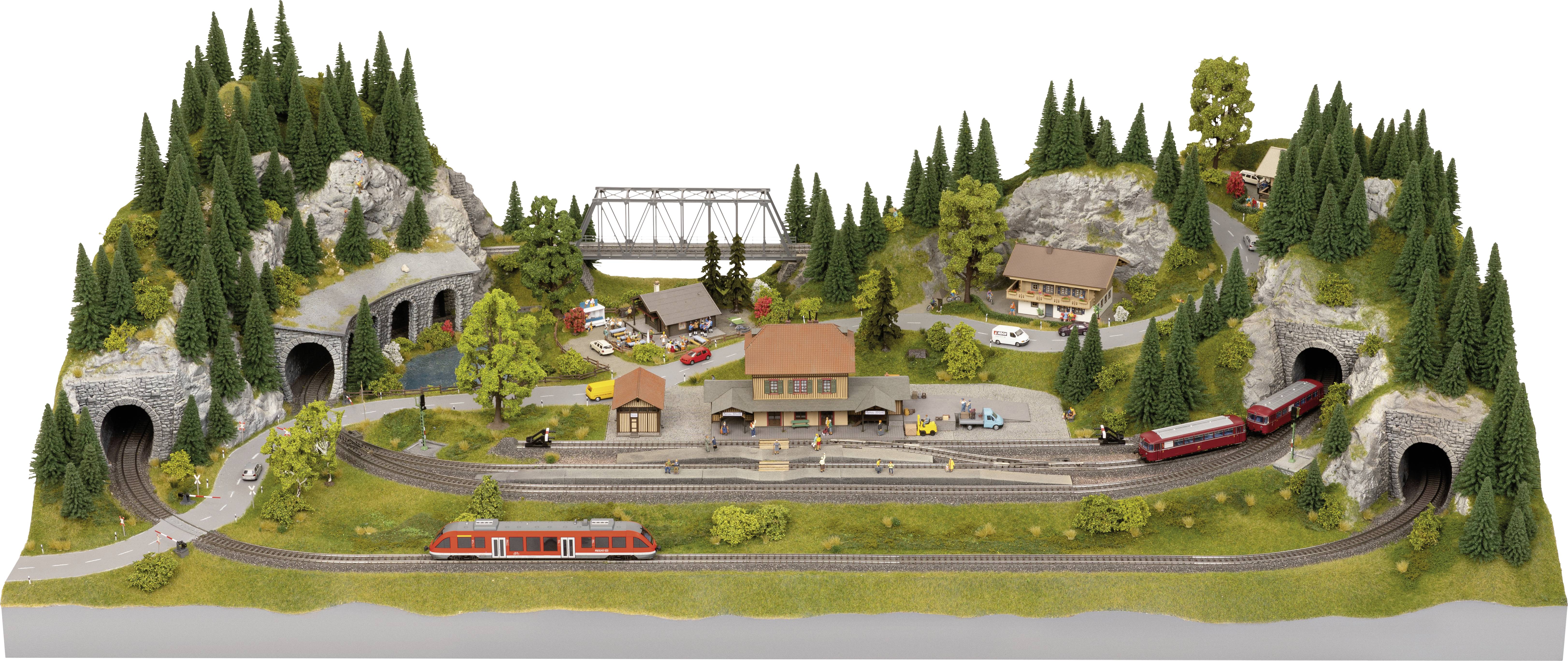 NOCH 0053600 H0 Easy-Track Trassenbausatz (L x B x H) 1820 x 1135 x 110mm