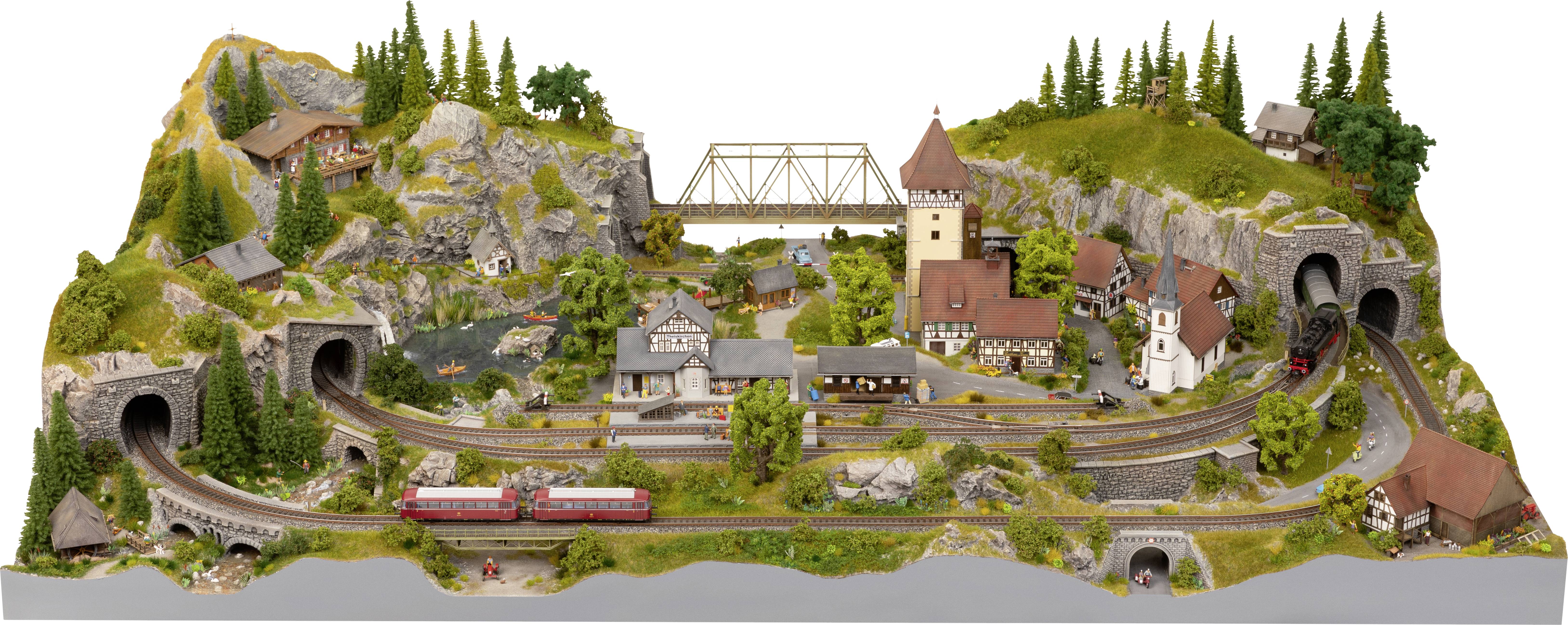 NOCH 0053600 H0 Easy-Track Trassenbausatz (L x B x H) 1820 x 1135 x 110mm