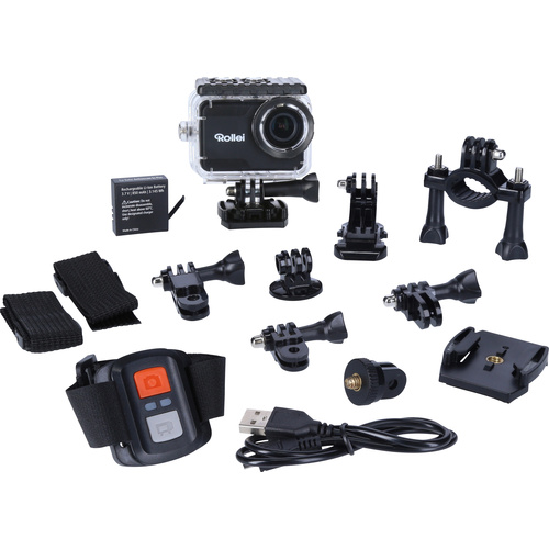 Rollei 6s Plus Action Cam 4K, Full-HD, 2.7K, Zeitlupe/Zeitraffer, Spritzwassergeschützt, WLAN